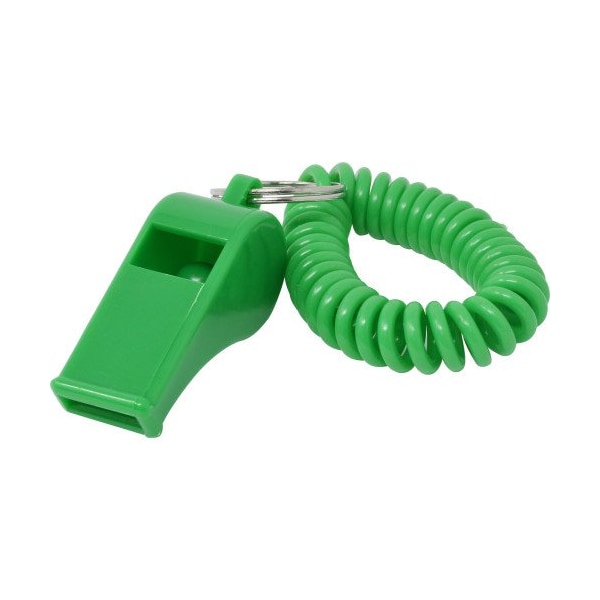 Hillman Wrist Coil Key Chain, Plastic, Sporting Whistle, 24 PK 701428 - main